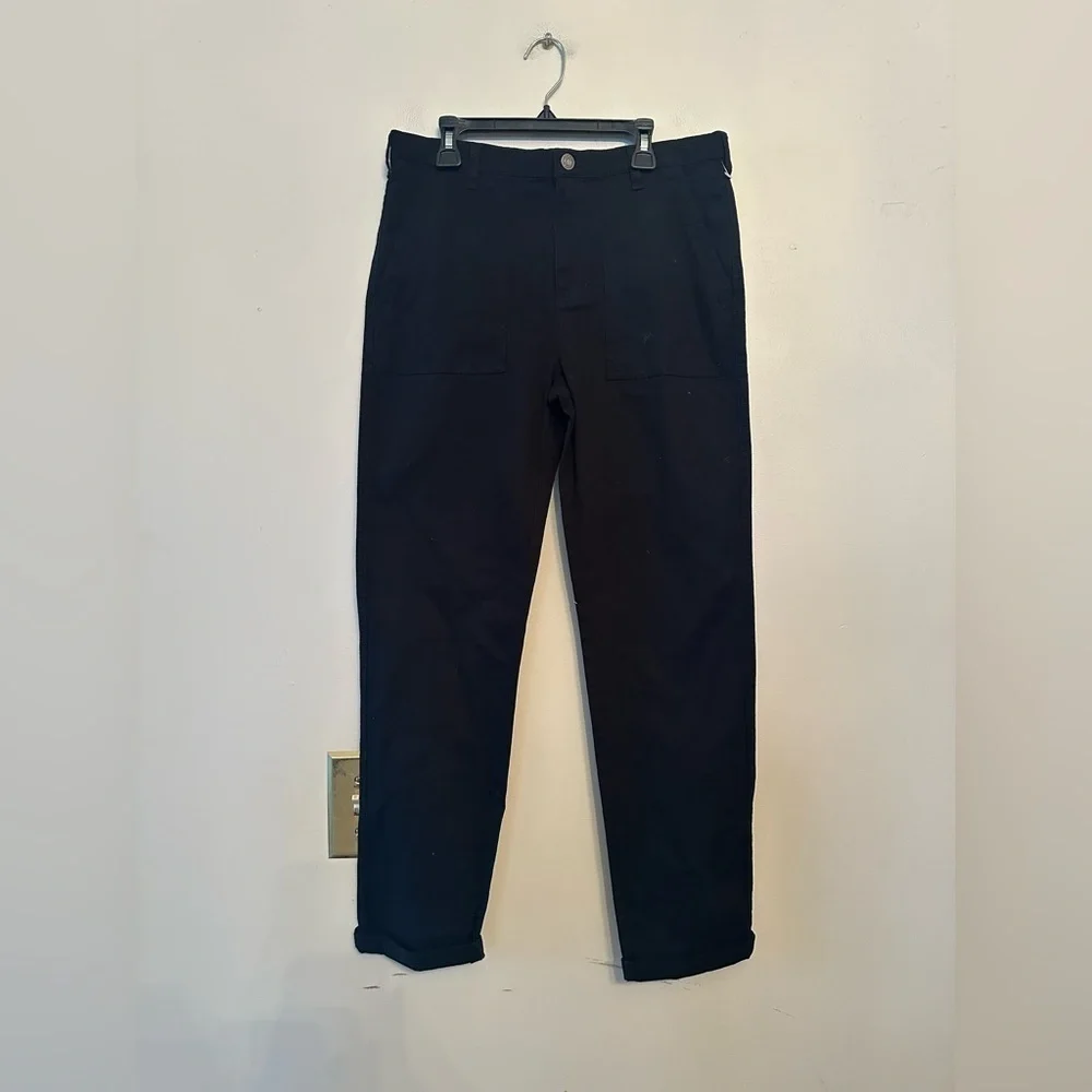 Boys Old Navy black built in flex uniform pants 16